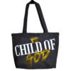 wearwisdom_totebag_childofgod_1_1 Child of God black Christian tote bag made from premium 16oz fabric with reinforced handles and hidden magnetic closure