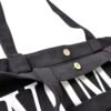 Woman of God black Christian tote bag made from premium 16oz fabric with reinforced handles and secure magnetic closure